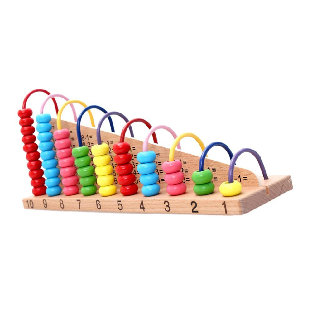 Детские деревянные игрушки, детские счеты, счетные бусины, математика, обучающая развивающая игрушка