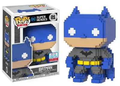 2017 NYCC эксклюзивный Funko pop официальный 8 битный DC герои Бэтмен #01 Виниловая фигурка