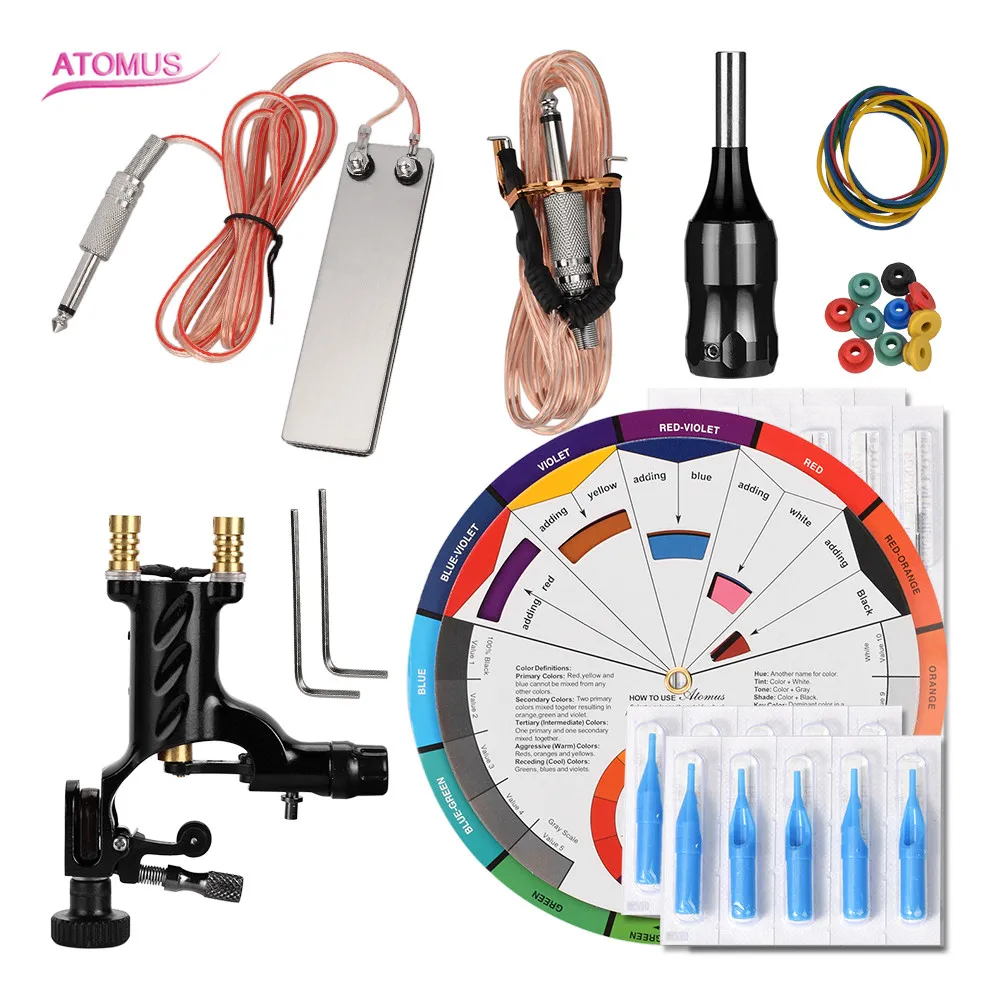 

Rotary Tattoo Machine Kit De Tattoo Bobinas Maquillaje Permanente Principiante Tatoo Rotary For Beginners Tatuagem Machine Set