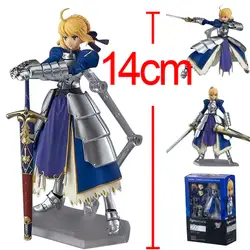 Действие фигура фигма 227 Saber Fate Stay Night Фигурки ПВХ Saber Fate фигурка Коллекционная модель игрушки 14 см