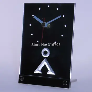 

tnc0241 Stargate SG-1 Milky Way Glyphs 3D LED Table Desk Clock
