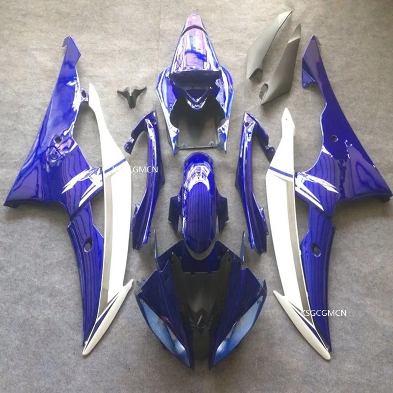 Пластиковый комплект обтекателей для мотоциклов YAMAHA YZF 600 R6 2008 2009 2010 2011 2012 2013 сине