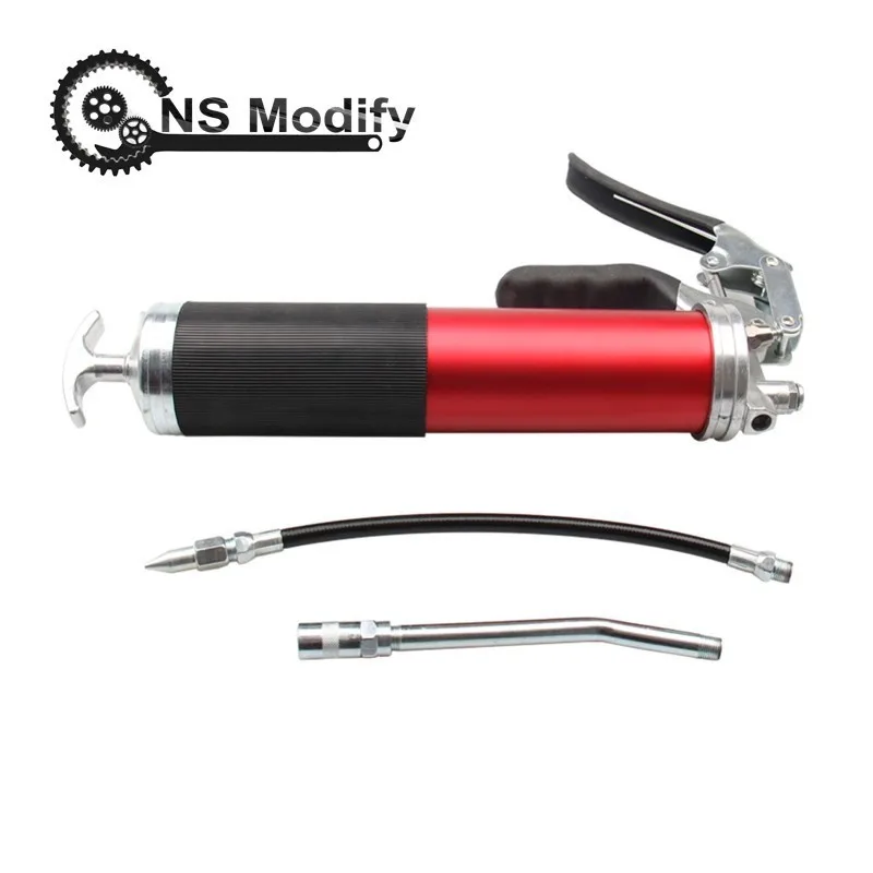 

4500 PSI Universal Heavy Duty Pistol Grip Grease Gun with Whip Hose Rigid Pipe Grease Gun Flexi Rigid For SUV Truck Excavator