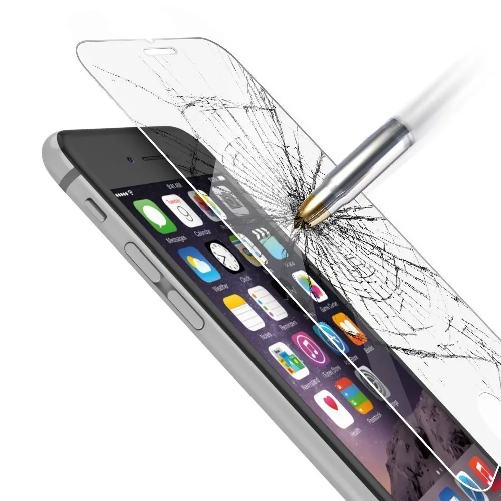 

Tempered Glass Film for Alppe IPhone on 5s 5c 5S SE 6 6S 7 8 Plus X Screen Protector Front Protective Case Cover + Clean Kits