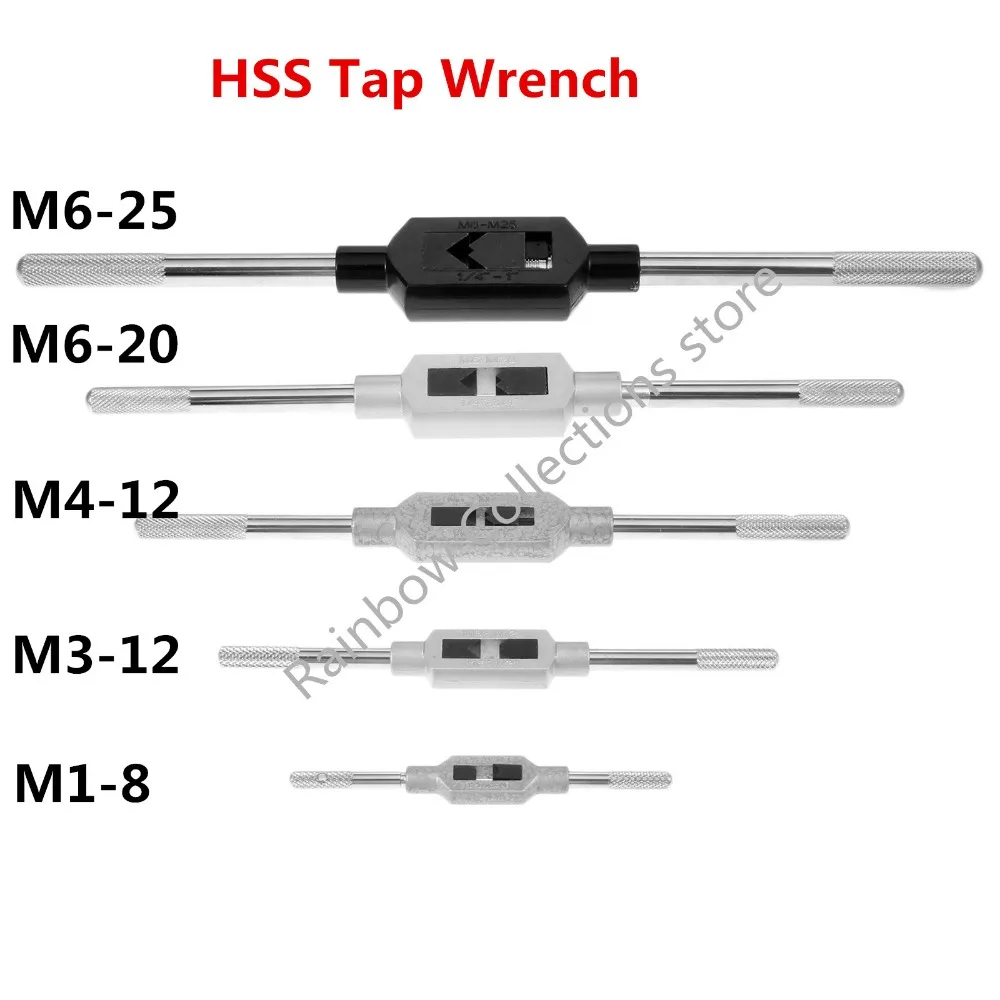 Adjustable Tap Wrench Thread Tap Handle Steel Hand Taps Holder Tapping