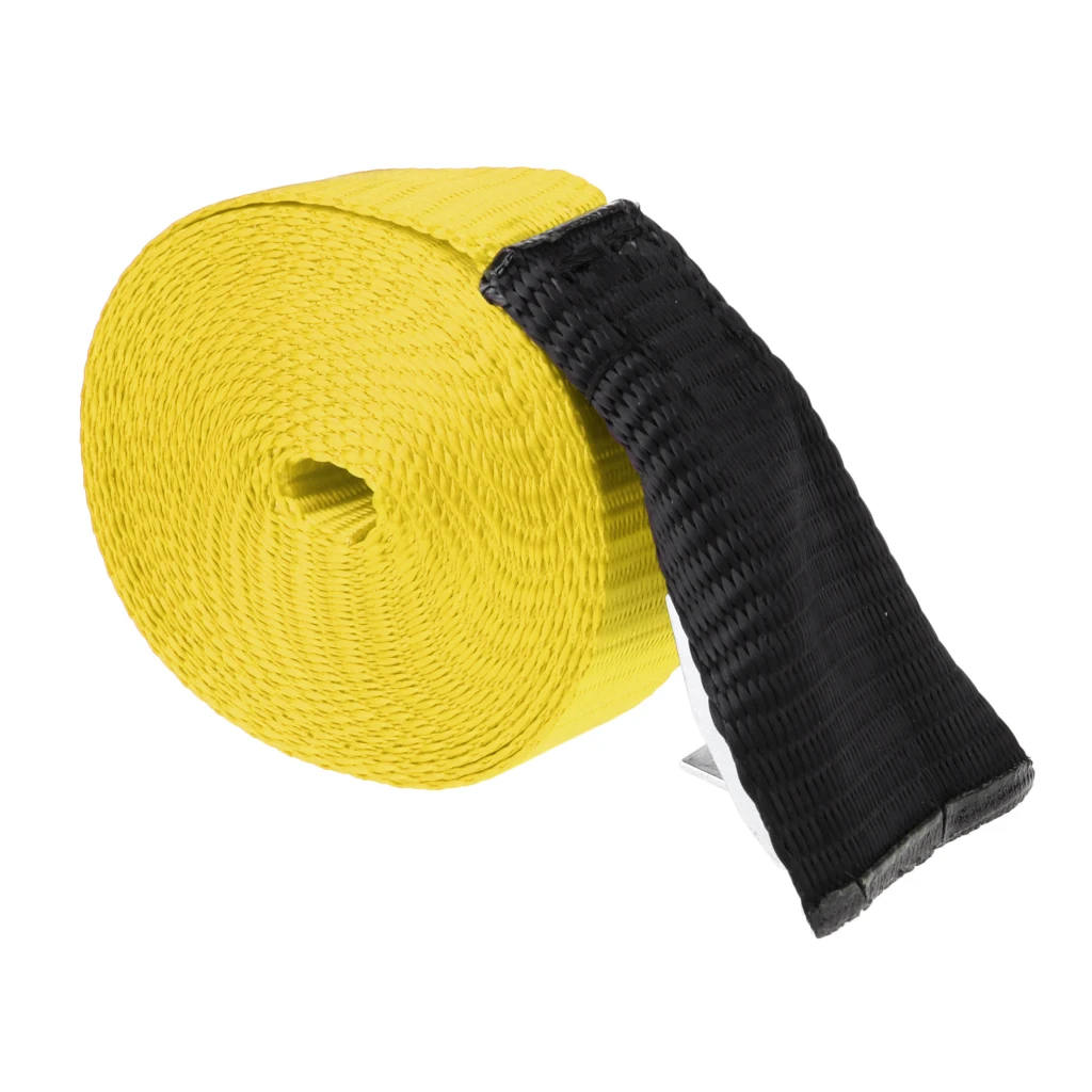 1 inch Wide 5 Meters / 3 Meters Kayak Tie Down Strap Pack Lash Belt Metal Buckle Fabric Protector Luggage Cargo Lash Belt