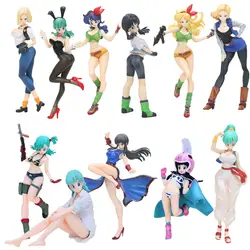 Dragon Ball Z Gals Android № 18 Bulma Lunchi Videl Чичи Сексуальная ПВХ Рисунок Коллекционная модель игрушки