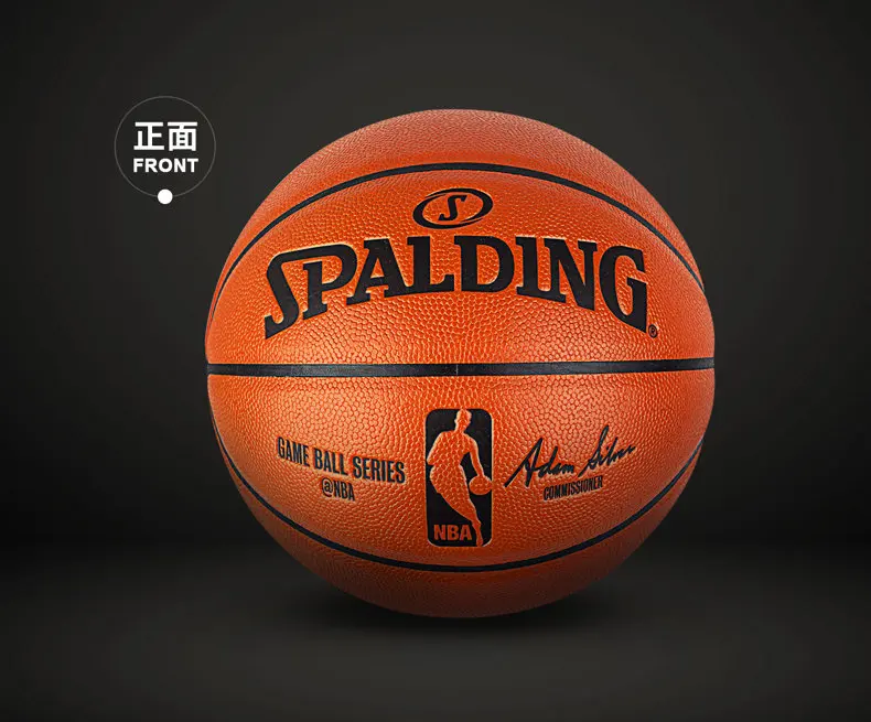 Стандартный баскетбольный мяч SPALDING, ПУ № 7, мужской баскетбольный мяч 74-570Y, баскетбольный мяч Baloncesto