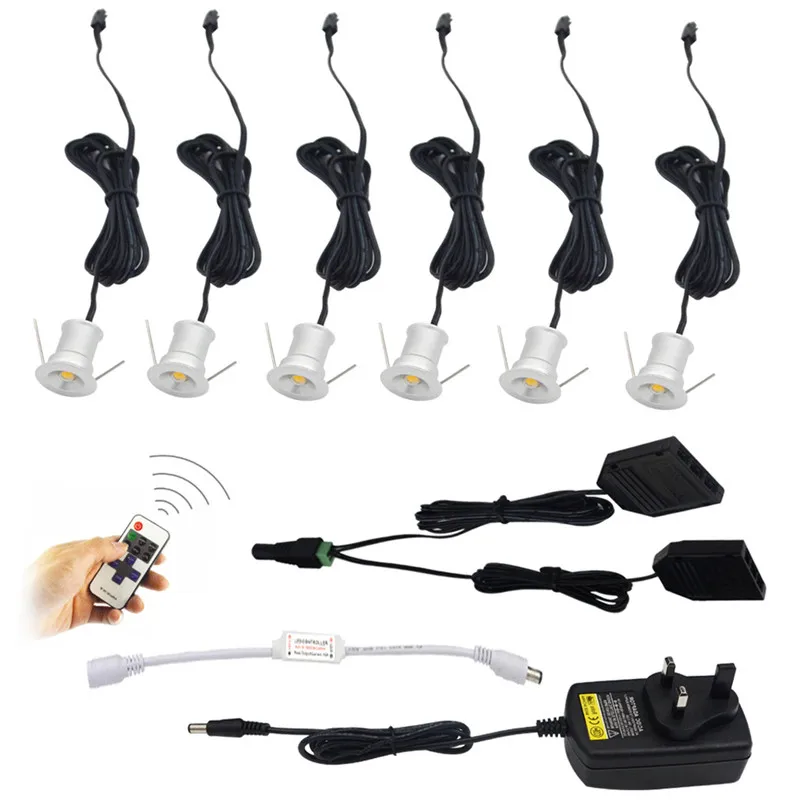 Under cabinet led lights kit mini spotlights 01