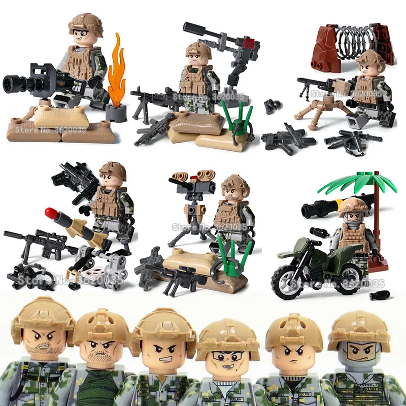 

Special forces soldier People war corps Commando compatible legoinglys Military Building Blocks model toys for children gift