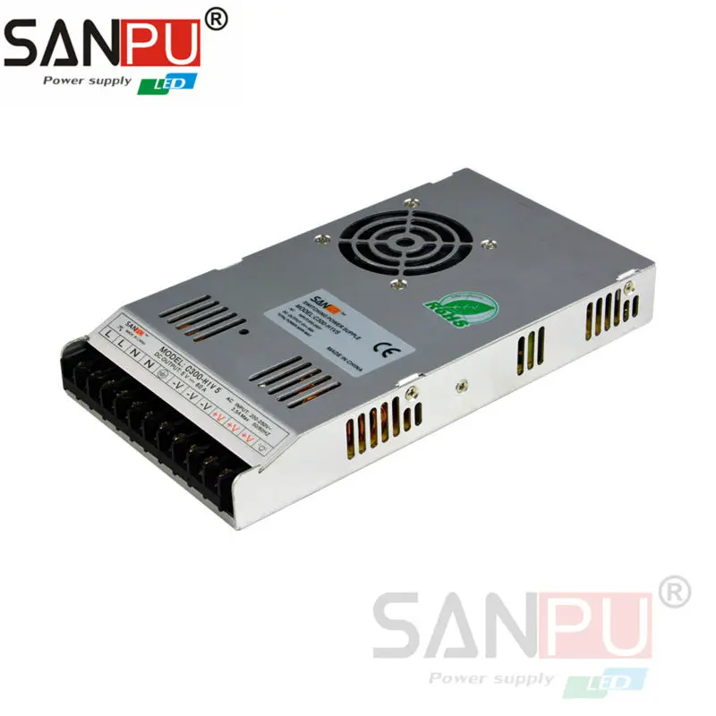 

New SANPU 5V 300W Switching LED Power Supply Ultra Thin Led driver for Indoor CCTV for 3528/5050 LED Strip Lighting Power Supply