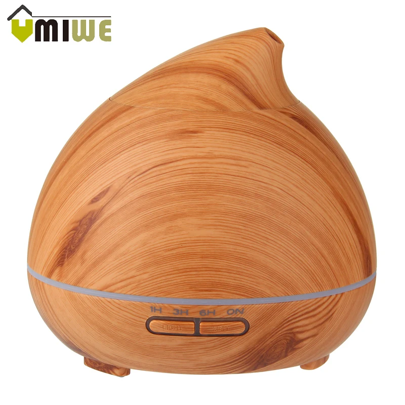 

Gourd Wood Grain Aromatherapy Aroma Essential Oil Diffuser Cool Mist Ultrasonic Air Humidifier with 7 Color Changing LED Lights