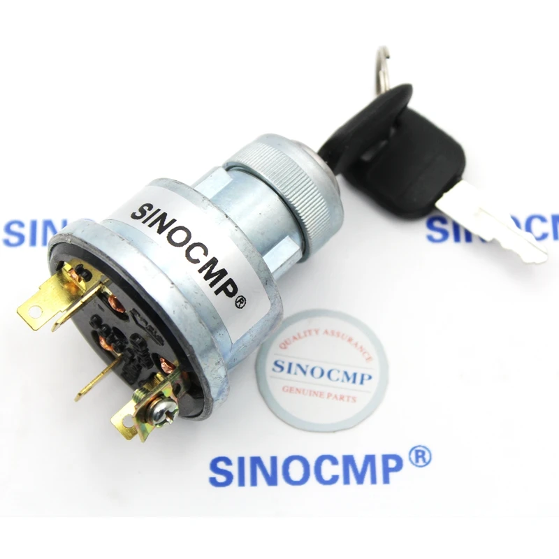 E200B Ignition Switch 5G 0156 5G0156 Starter Switch with 2 Keys, 5