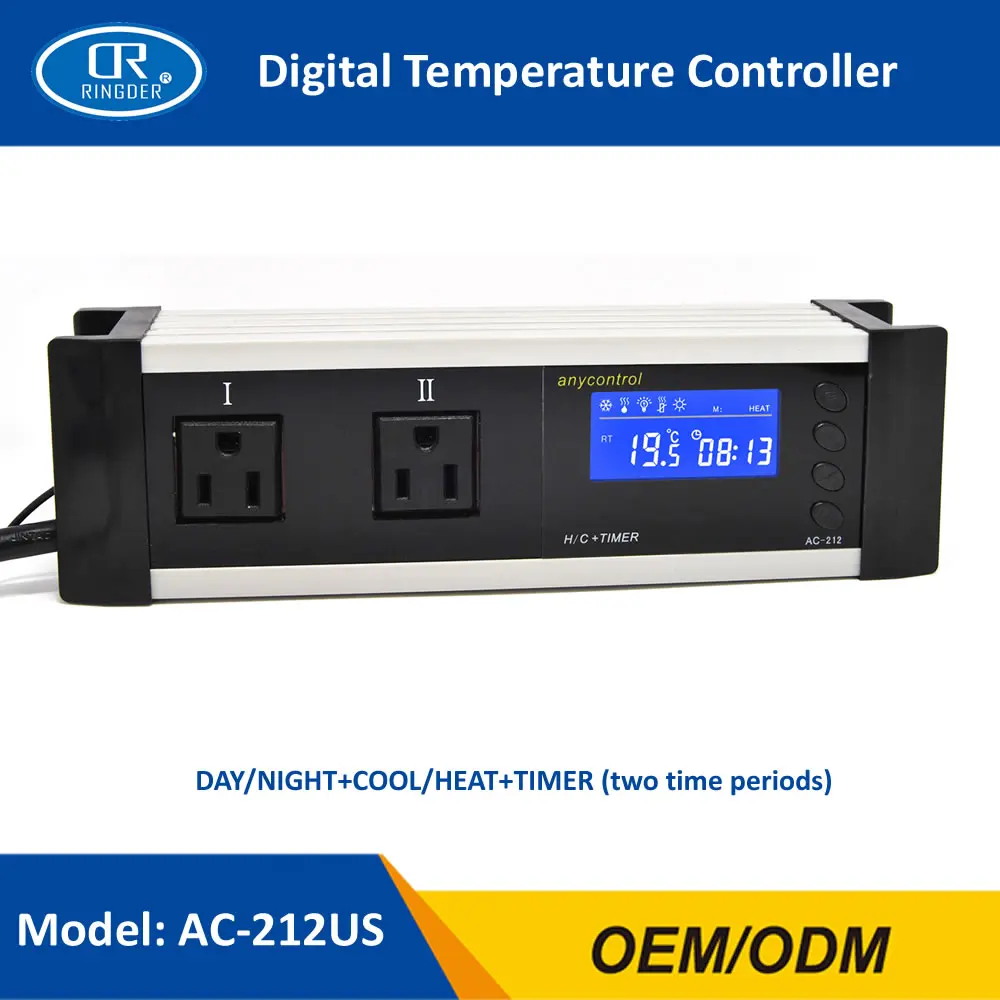 AC-212 DIGITAL REPTILE TEMPERATURE THERMOSTAT 9
