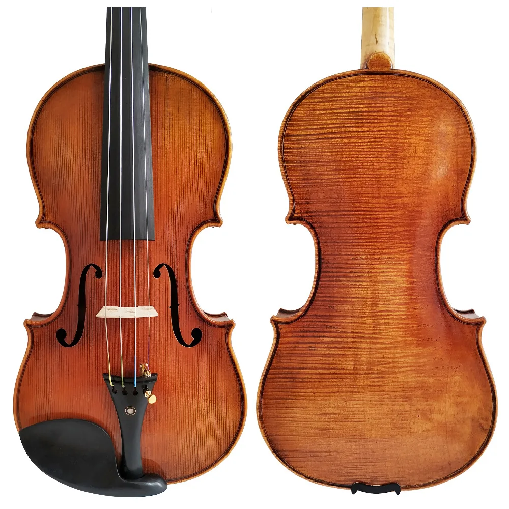 FREE SHIPPING Copy Stradivarius 1716 100% Handmade Oil Varnish Violin + Carbon Fiber Bow Foam Case FPVN04 #9 | Спорт и развлечения