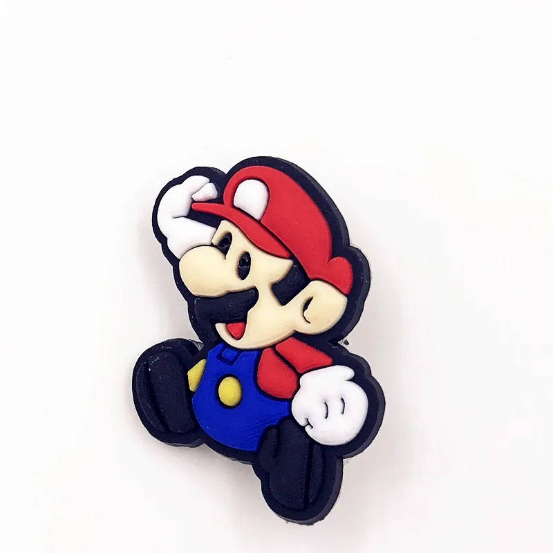 1 шт. Super mario bros гриб характер ПВХ кнопку Pinbacks контакты значки Броши Badge Сумки Одежда Аксессуары подарок детям - Цвет: 2