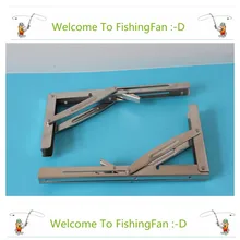 2pcs Wall Mounted Folding Table Shelf Support Bracket Spring Pair Thicken 304 Stainless Steel Table Bracket