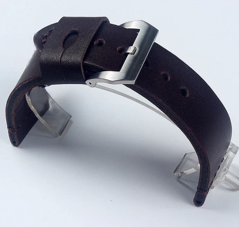 24 мм, 26 мм, высококачественный итальянский кожаный ремешок Crazy-horse из натуральной кожи для часов PAM Panerai, ремешок для часов, стальная пряжка, Ремешки для наручных часов