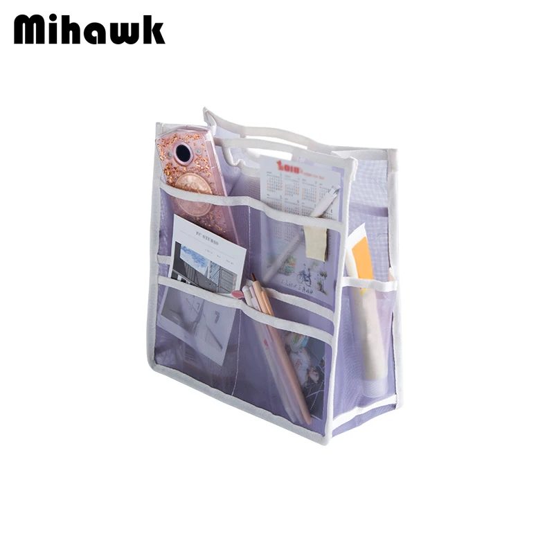 

Mihawk Women Transparent Mesh Cosmetic Bags Clear Organizer Pack Makeup Beauticians Travel Toiletry Pouch Accessory Supply Stuff