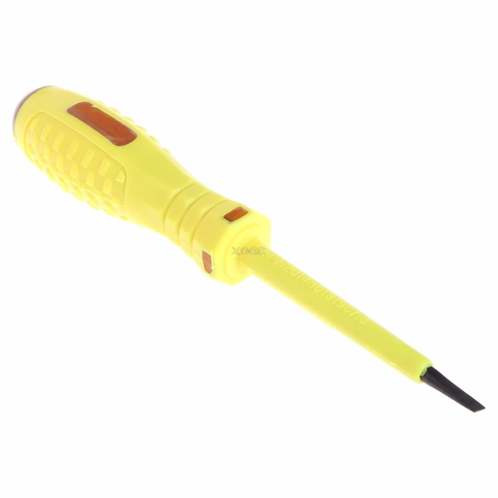 100 500V Voltage Detector Slotted Screwdriver Electric Tester Test Pen