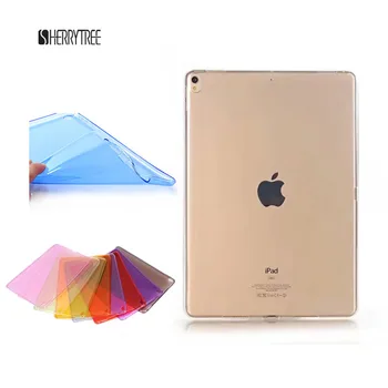 

500PCS/Lot Soft TPU Cover For Apple iPad Pro 10.5 2017 Transparent Gel Back Case By DHL Fedex