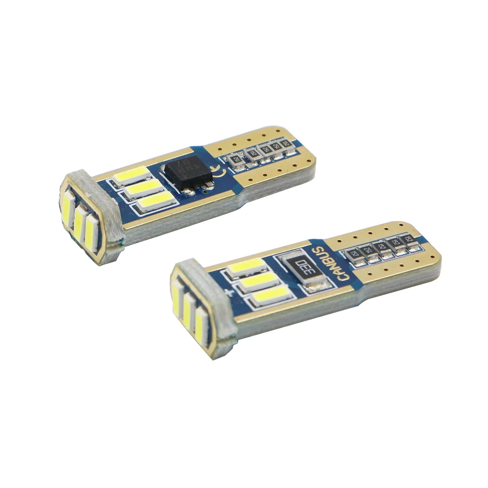 YSY 10 шт. T10 W5W светодиод шина может свет белый без ошибки 4014 9 SMD лампы автомобиля