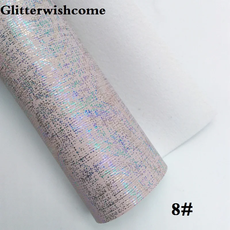 Glitterwishcome 21X29 см A4 размер винил для бантов Переливающаяся кожа Fabirc искусственная кожа листы для бантов, GM201A