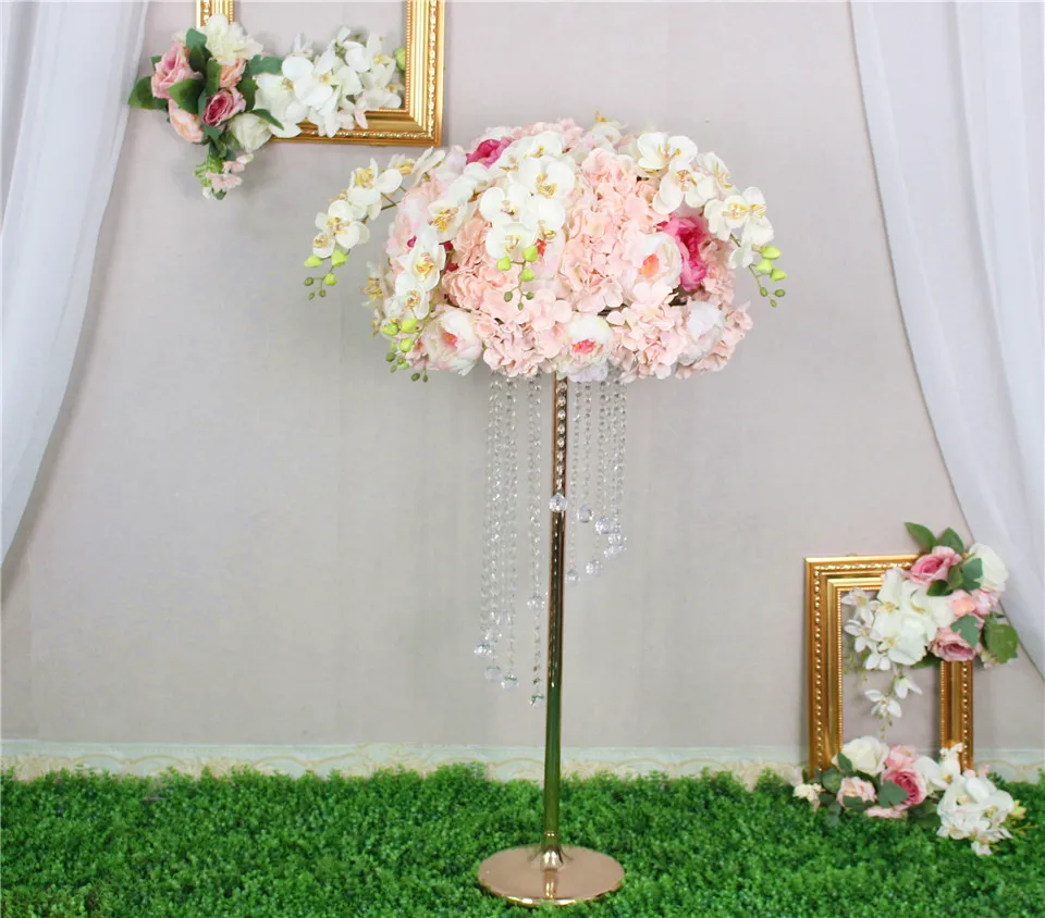 Искусственный Шелковый цветок розы гортензии фаленопсис смешивание цветочный шар для свадьбы дорожный гид приемный стол Декоративные искусственные цветы