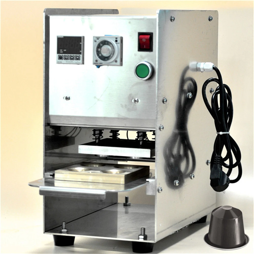 Nespresso Aluminium Coffee Capsule Pod Manual Heat Seal Machine for Aluminum Foil Lids High Precision Semi Automatic System Nespresso Aluminium Coffee Capsule Pod Manual Heat Seal Machine for Aluminum Foil Lids High Precision Semi Automatic System