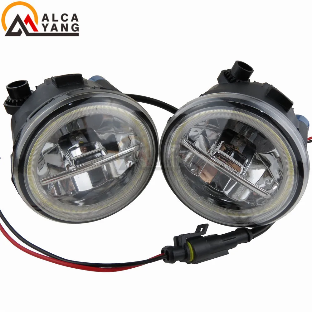 

Angel Eyes Car Styling Round LED Fog Light For Nissan Note Quest Cube Murano Z51 2006-2015 Super Bright Fog Lamp Lights .