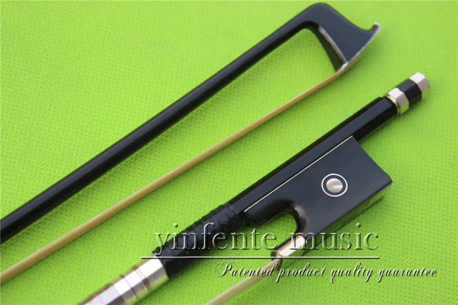 

XHT-0059# new one 4/4 Violin Bow black Carbon Fiber Fine Sliver String High Quality