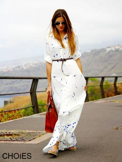 splash maxi dress