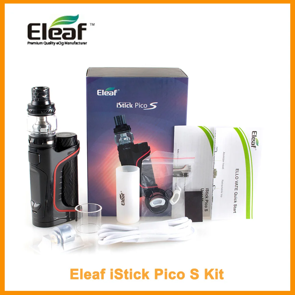 

France Original Eleaf iStick Pico S kit With 6.5ml ELLO VATE Atomizer 0.15ohm HW-M/0.2ohm HW-N Coil Output 100w E-Cigarette