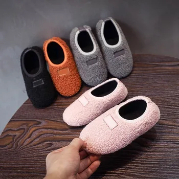 

Winter Toddler Newborn Baby Boys Girls Solid Crib Shoes Infant Soft Sole Non-slip Cute Warm First Walker 0-2Y