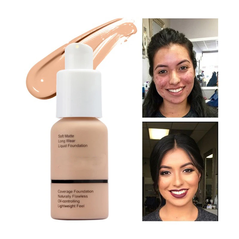 

Professional Long Lasting Brighten Dark Skin Matte Concealer Foundation Cream Moisturizer Concealer Brightening Professional