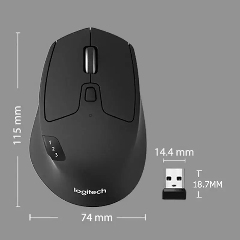 Беспроводная компьютерная мышь 2,4 Ghz для триатлона, беспроводная мышь, Bluetooth, двойной режим, оптический, эргономический, поддержка мышей, мульти-переключатель устройства