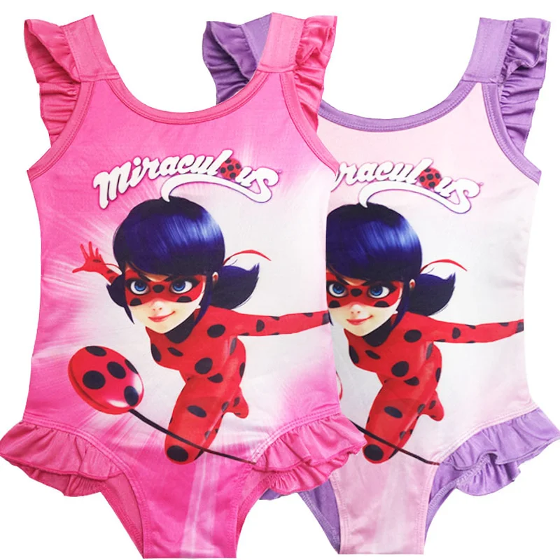 

Baby Girls Ladybug Dolls Girl Swim Swimsuit unicorn Lovely Dress Party Bikini Swiming Beach Wear Bathing Suits for Girl Clothing