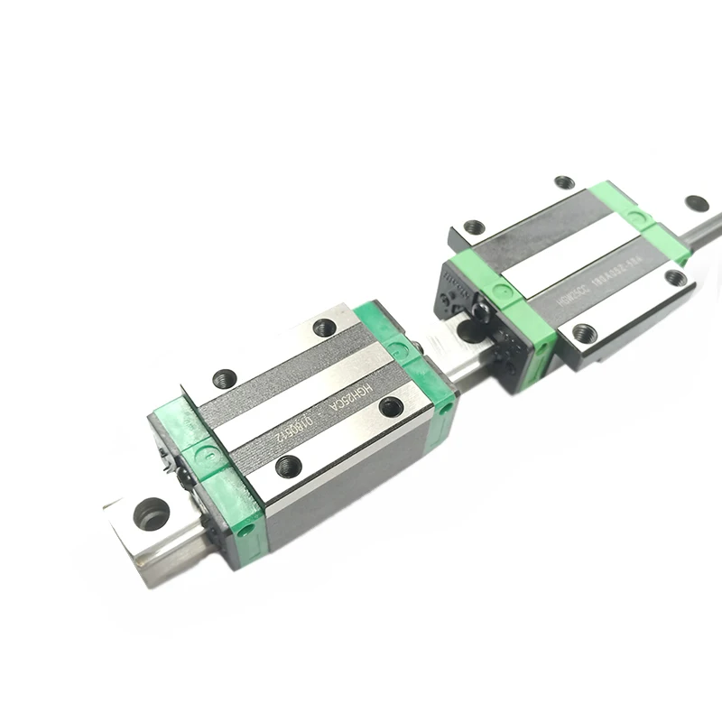 Envío gratis 2 unids carril lineal de HGR20 L = 100, 200, 300, 500 ~ 1500mm y 4 unids HGH20CA o HGW20CC lineal guía bloque cnc - 2