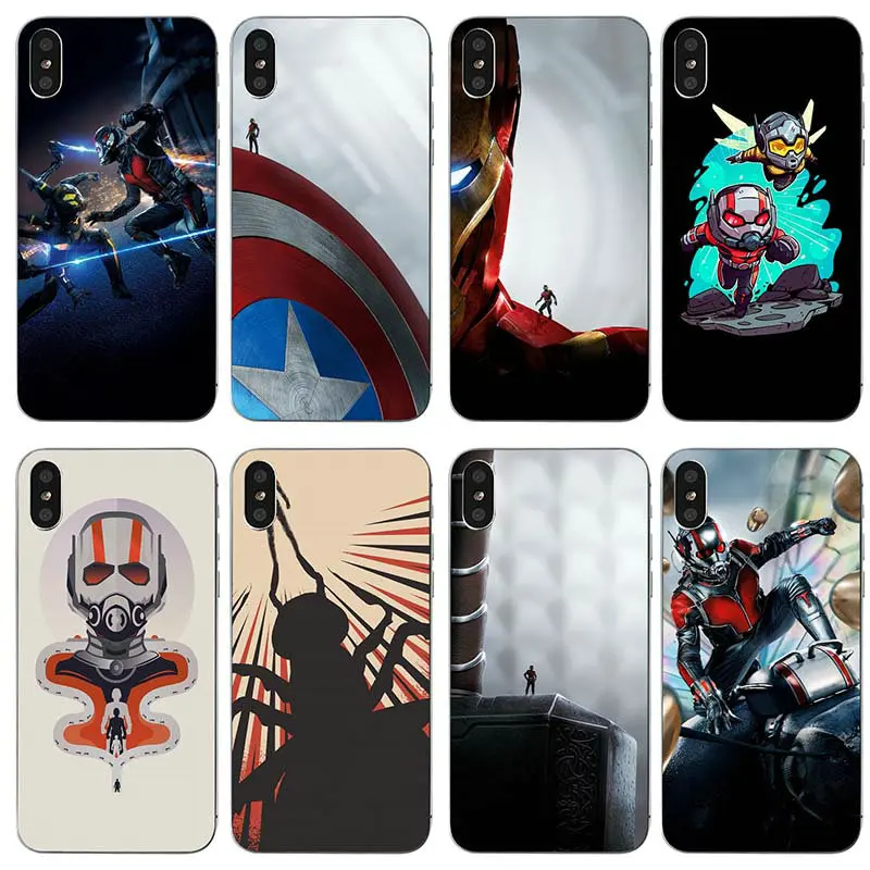 Soft TPU Silicone Mobile Phone Cases for iPhone X XR XS Max 7 6 6s 8 Plus 4 4S 5 5S SE 5C Bags Shell Fashion Antman And Wasp | Мобильные
