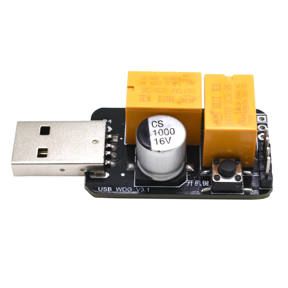TISHRIC 10 шт. двойной релейный USB Watchdog Miner карта автоматического сброса таймер