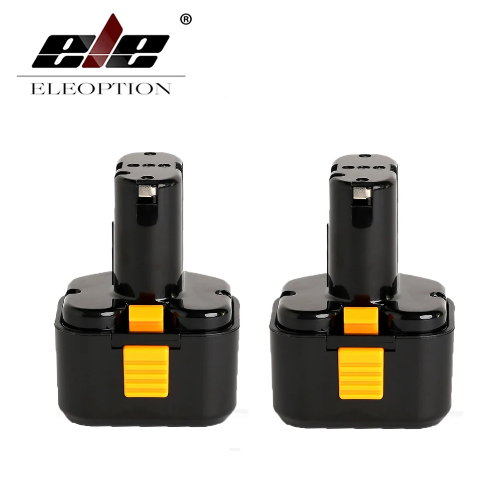 

ELEOPTION 2PCS 9.6V 2000mAh Ni-CD Rechargeable Power Tool Battery For Hitachi Drill EB9G EB9M EB9S EB924 EB9B FEB9S