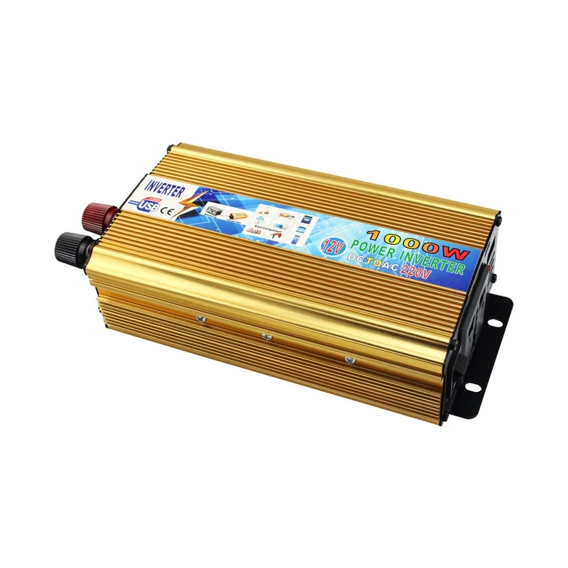

DC 12V To AC 220V Car Inverter Rated Power 650W Transformer Power Supply Switch On-board Charger Adapter Converter Peak 1000W