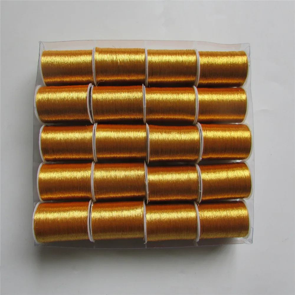 

wholesale 20 roll GOLD beautiful gold thread embroidery thread sewing line