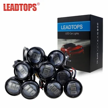 

LEADTOPS 10X 12v Eagle Eye Daytime Running Light Spotlight DRL Small Screw LED Motorcycle Car lamp Source AF
