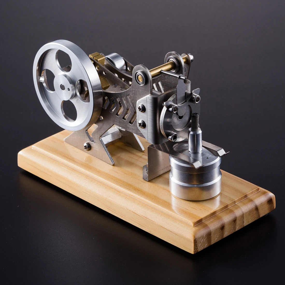 

1 Pc Solid Wood Baseplate DIY All-Metal Vacuum Stirling Engine Test Kit Stem Steam Model Toy Science Education Projects