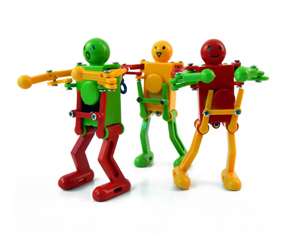 1pcs/2017Clockwork Spring Wind Up Dancing Robot For Children Kids Toy