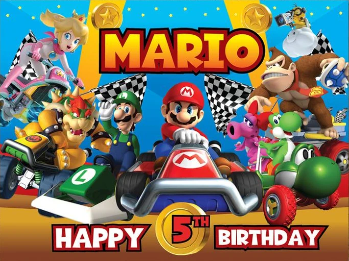 Custom Mario Kart Happy Birthday Baby Child Photo Background Photography Backdrops Quality Vinyl Buy At The Price Of 18 00 In Aliexpress Com Imall Com Custom Mario Kart Happy Birthday Baby Child Photo Background Photography Backdrops Quality Vinyl Buy At The Price Of 18 00 In Aliexpress Com Imall Com