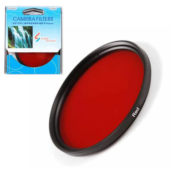 

New Arrival 52mm Full Red Filter in Original Manufactory Box for Nikon Sony DSLR Camera Lens