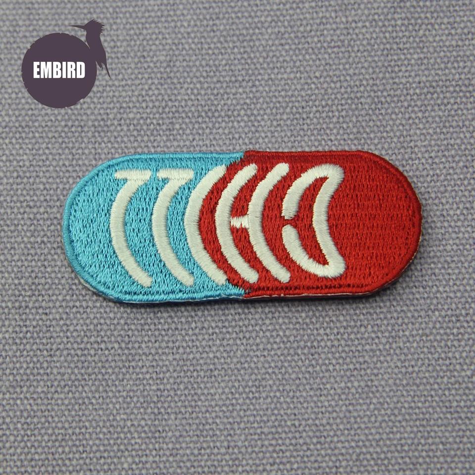 

Embird patch as picture show applique patches for jeans Chill Pill 3d handmade appliqued patches tumblr iron on patch