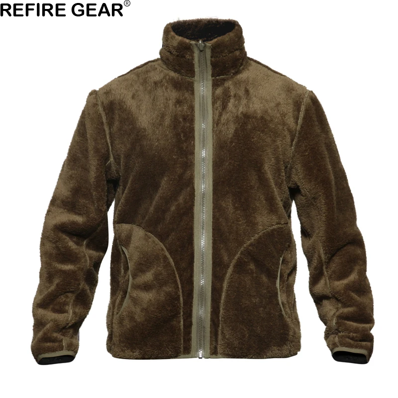 ReFire Gear камуфляжная Двусторонняя флисовая куртка для мужчин зимняя термальная